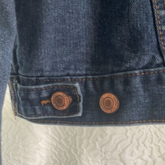 Streetwear Society Dark Blue Jean Jacket with Sherpa Collar - Picture 4 of 6